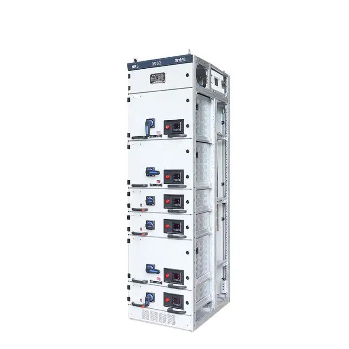 MNS 380V 5000A နိမ့်သောဗို့အားထုတ်ယူနိုင်သော Switchgear Switch Control Cabinet